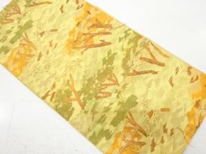 未使用品　樹木模様織り出し　名古屋帯
